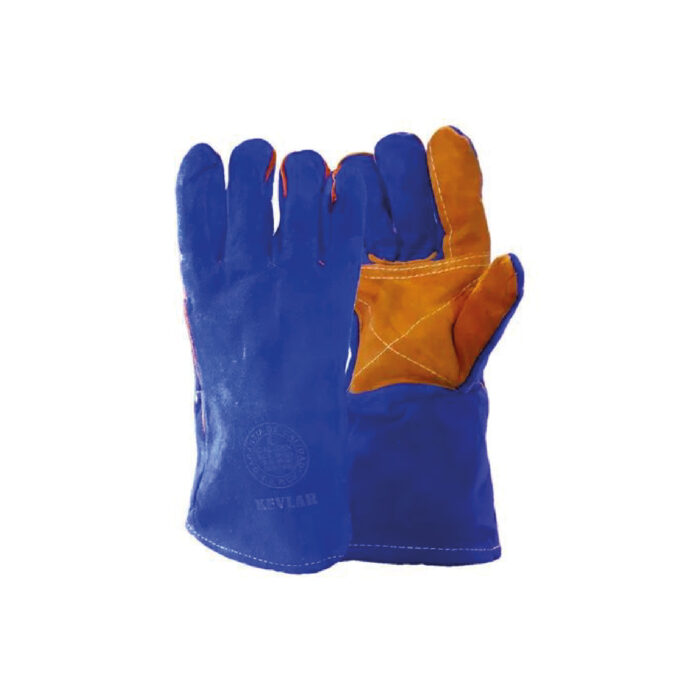 GUANTE SOLDADOR AZUL KEVLAR