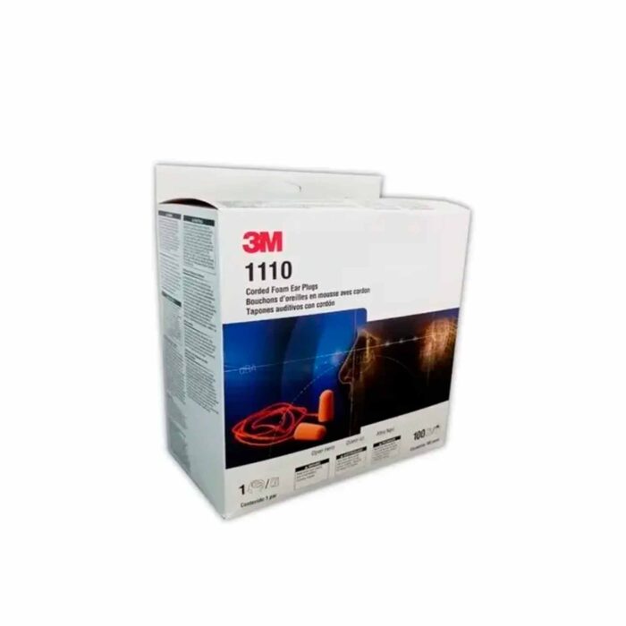 TAPÓN AUDITIVO DESECHABLE 3M 1110 (CAJA DE 100 PARES)